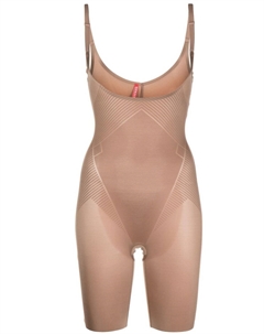 Боди с открытой грудью, коричневый Spanx