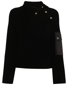 Свитер в рубчик, черный Liu jo