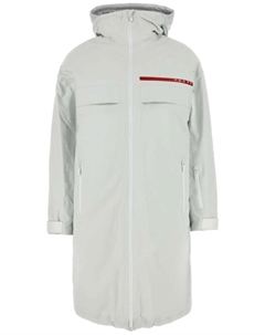 Пальто из нейлона Re-Nylon, серый Prada