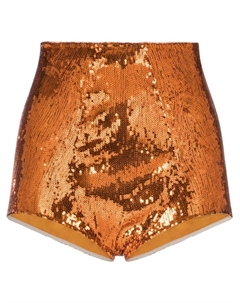 Шорты с пайетками, оранжевый Dolce&gabbana