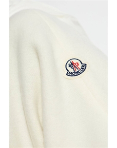 Пончо с нашивкой-логотипом, белый Moncler