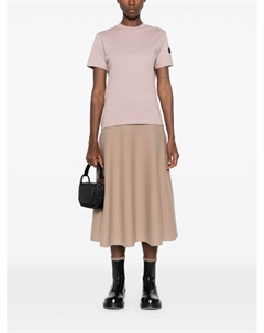 Футболка с плиссированной вставкой, розовый Moncler