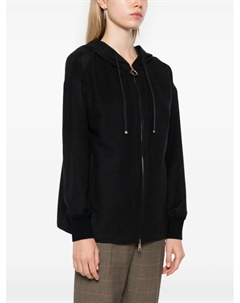 Худи с нашивкой-логотипом, синий Moncler