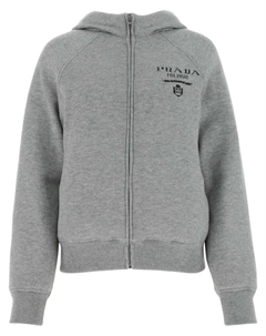 Куртка с логотипом-жаккардом, серый Prada