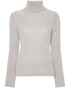 Джемпер фактурной вязки, серый Liu jo