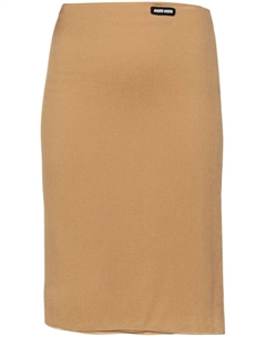 Юбка мини, нейтральный цвет Miu miu