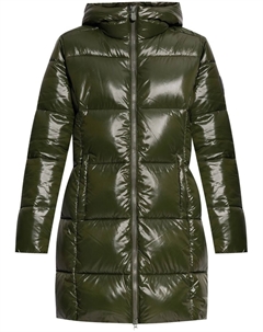Стеганое пальто с логотипом, зеленый Save the duck