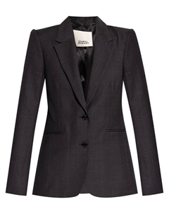 Блейзер в клетку Reva, серый Isabel marant