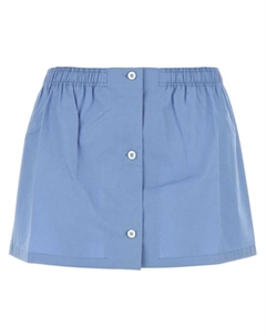 Поплиновая мини-юбка Miu miu