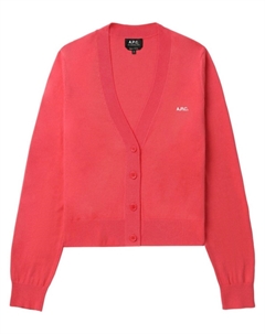 Кардиган с логотипом, красный A.p.c.