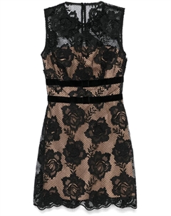 Платье мини с бантом, черный Self-portrait