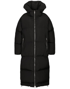 Пуховик с логотипом, черный Dolce&gabbana