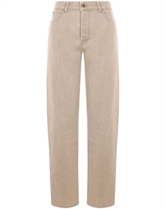 Прямые джинсы, нейтральный цвет Miu miu