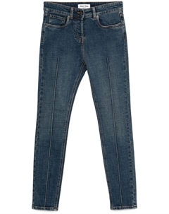 Укороченные джинсы, синий Miu miu