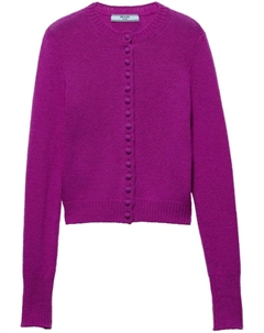 Кашемировый кардиган, розовый Prada