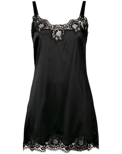 Комбинация с кружевом, черный Dolce&gabbana