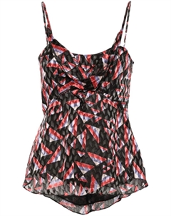 Майка Kalisia с геометрическим принтом, черный Isabel marant