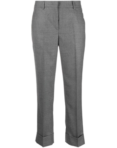 Узкие брюки строгого кроя, серый Incotex