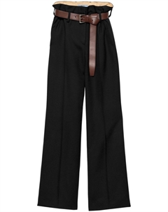 Габардиновые брюки, черный Prada