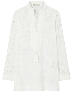 Туника Tory с люверсами, белый Tory burch