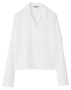 Рубашка Pocket, белый Miu miu