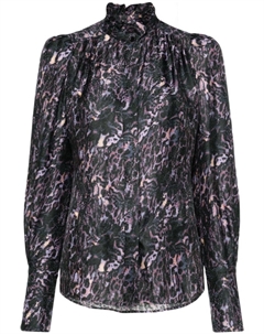 Рубашка Lamia с графичным принтом, фиолетовый Isabel marant