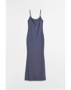 Платье Ribbed, синий H&m