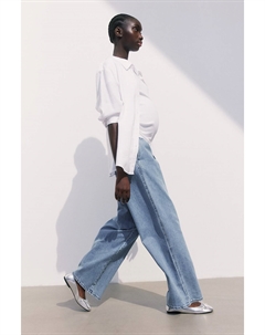 Брюки Mama без застежки из джинсовой ткани., синий H&m