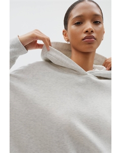 Хлопковое платье с капюшоном, серый H&m