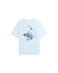 Футболка Wade Collection унисекс бирюзового цвета, голубой Li-ning