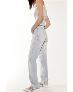 Брюки из твила с потрескавшимся эффектом, серый H&m