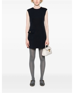 Платье мини с вытачками, синий Sandro