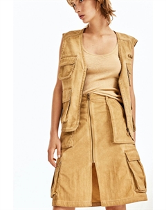 Юбка-Карго, бежевый H&m