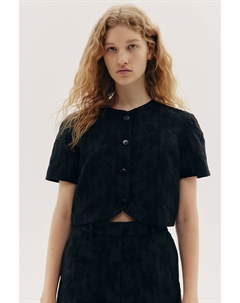 Укороченная блузка, черный H&m