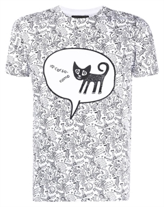 10 футболка с короткими рукавами и графичным принтом, белый Corso como