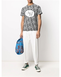 10 футболка с короткими рукавами и графичным принтом, черный Corso como