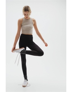 Леггинсы с высокой талией, черный H&m