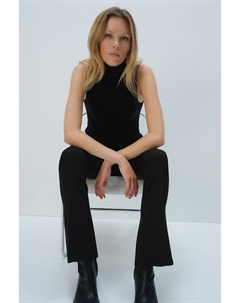 Элегантные брюки приталенного кроя, черный H&m