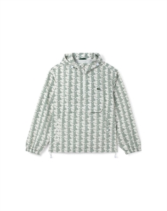 Свитшот унисекс зеленый в клетку, зеленый Lacoste