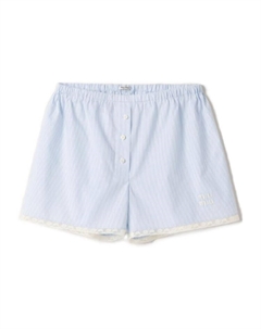 Повседневные шорты унисекс синие, синий Miu miu