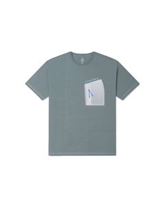 Демонстрационная серия SS23 Футболка унисекс пыльно-зеленая, зеленый Converse