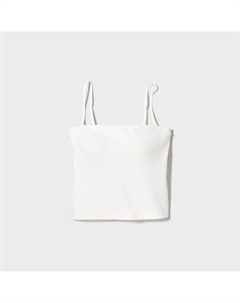 Топ Airism укороченный, белый Uniqlo