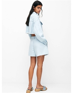 Джинсовая куртка Between-Season Jacket, светло-синий Pull & bear