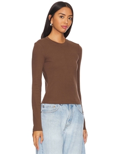 Футболка с длинными рукавами в стиле «пацанка», цвет mocha Cuts