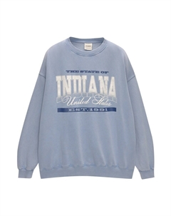 Свитер Sweatshirt, синий/светло-синий Pull & bear