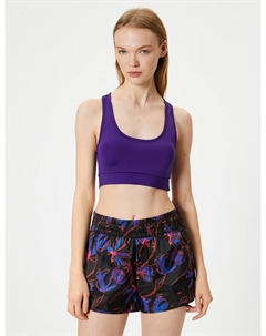 Спортивный бюстгальтер Sports Bra, фиолетовый Koton