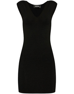 Платье мини с бляшкой-логотипом, черный Dsquared2