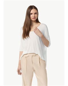 Тонкий вязаный свитер Sweater, белый Comma,