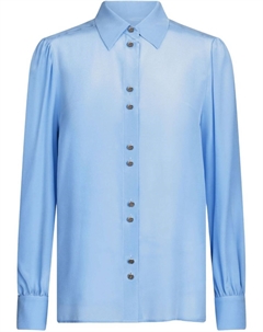 Рубашка из вискозы светло-голубого цвета, синий Liu jo
