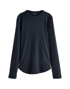 Лонгслив Shirt, темно-синий Next